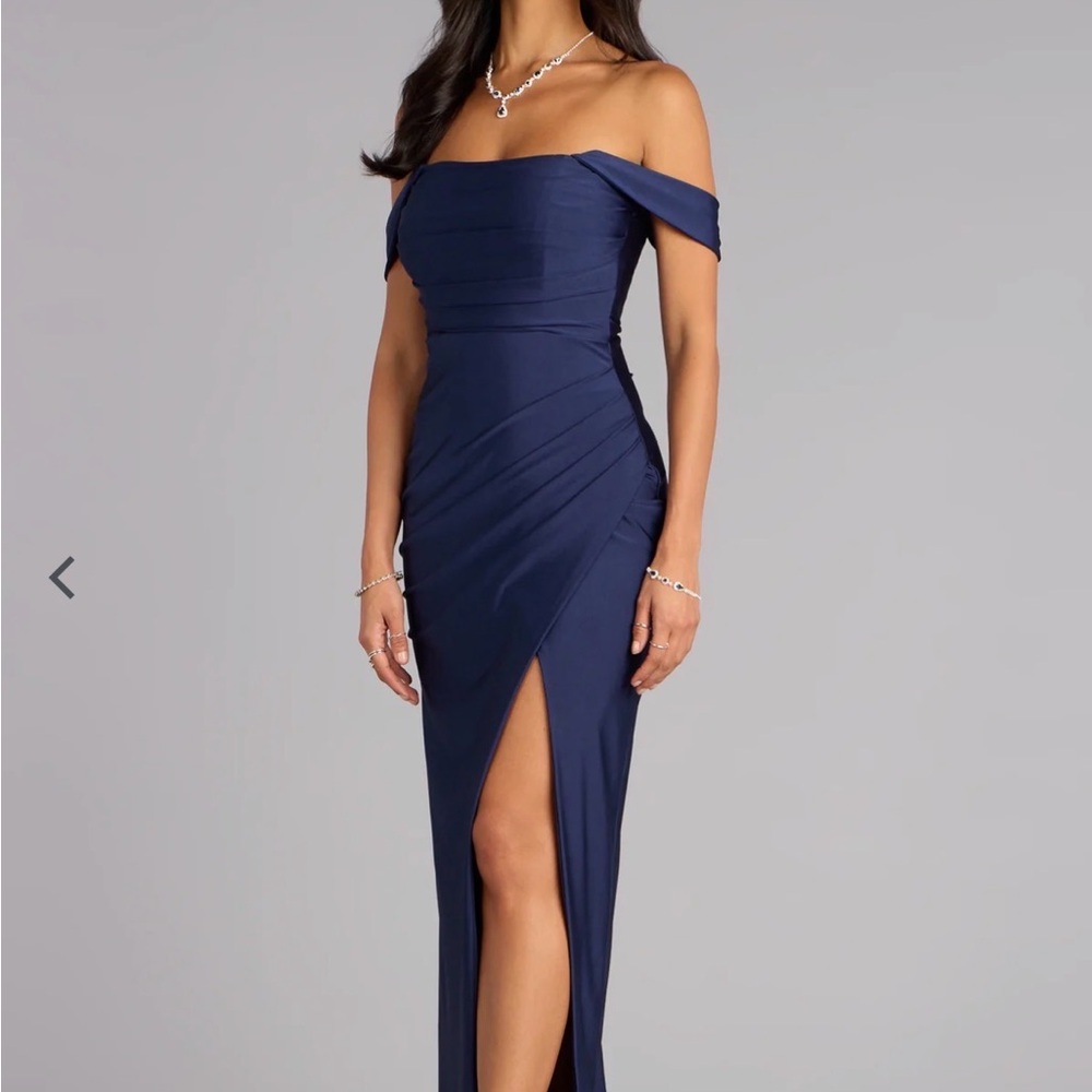 Windsor Strapless Navy Evening Dress